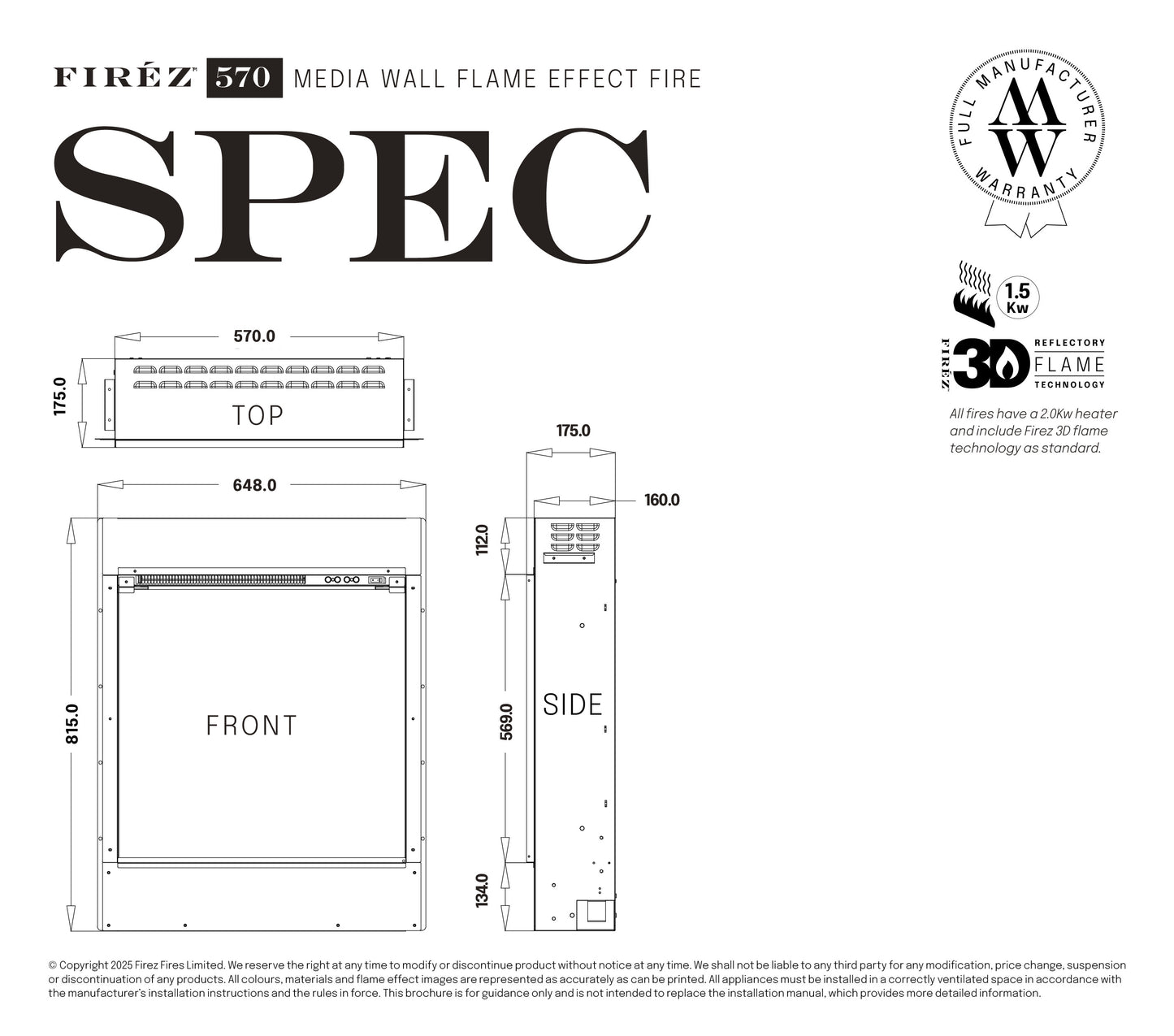 Firez 570 spec details