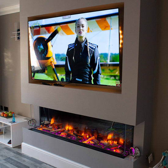 Media Wall visual HD fire set up