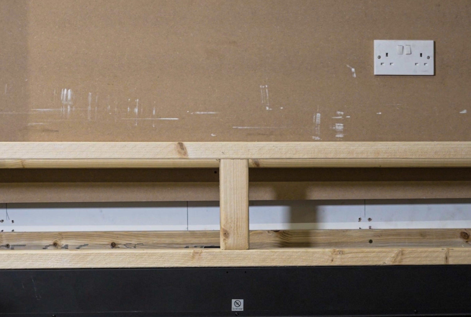 Stage 11 of installing your Media Wall visual fireplace