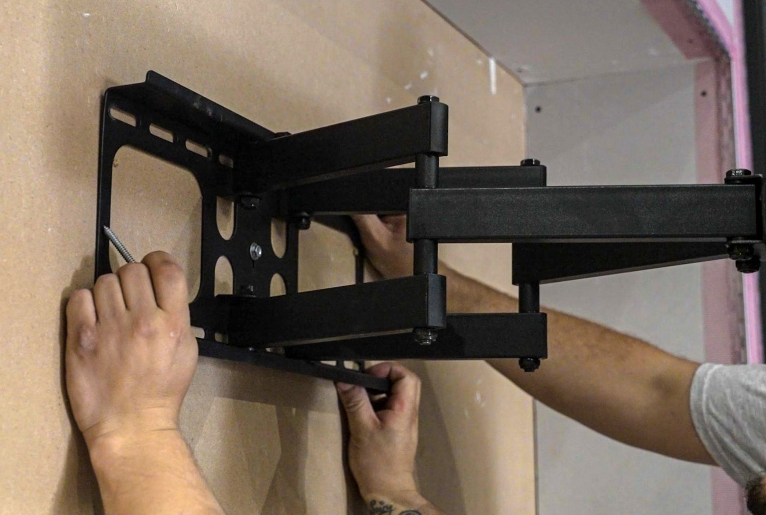 Stage 17 of installing your Media Wall visual fireplace